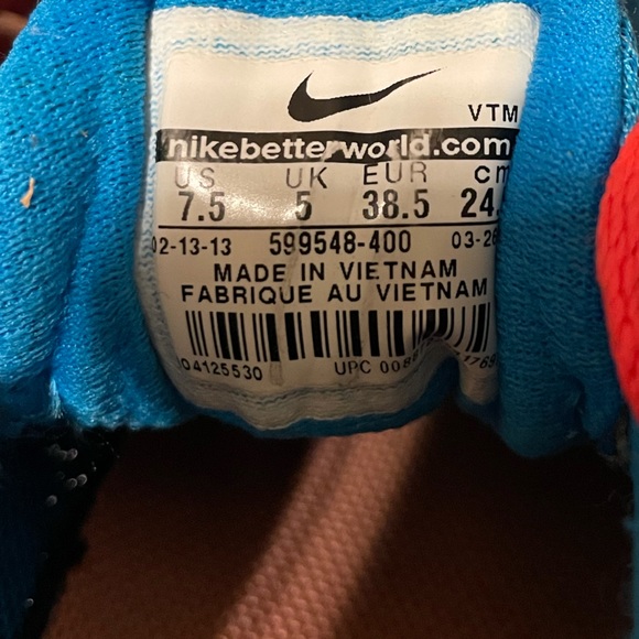 Nike Flex Experience RN 2 Women's Shoes Size 7.5  Blue and Pink Sneaker Running - Picture 4 of 7